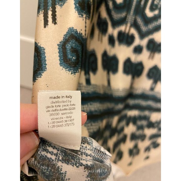 Forte_Forte Ikat Print Silk Blouse, size "1", (size small) - Picture 5 of 10
